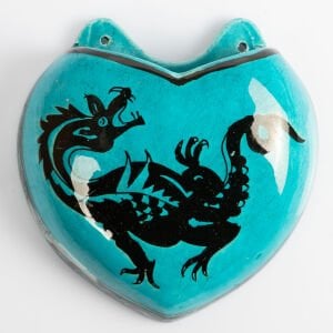 Ejderhalı Kütahya Duvar Vazosu