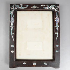 Sedef Kakmalı Ahşap Çerçeve