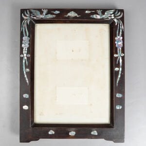 Sedef Kakmalı Ahşap Çerçeve
