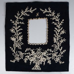 Çift İşlemeli Fotoğraf Çerçevesi Bez