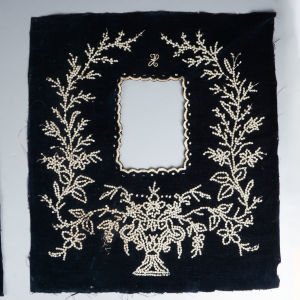 Çift İşlemeli Fotoğraf Çerçevesi Bez