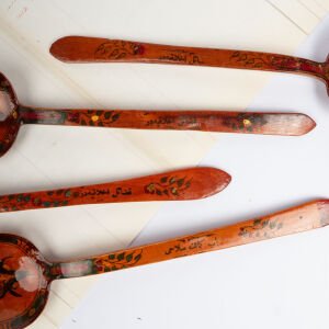 4 Adet Yazılı Kaşık