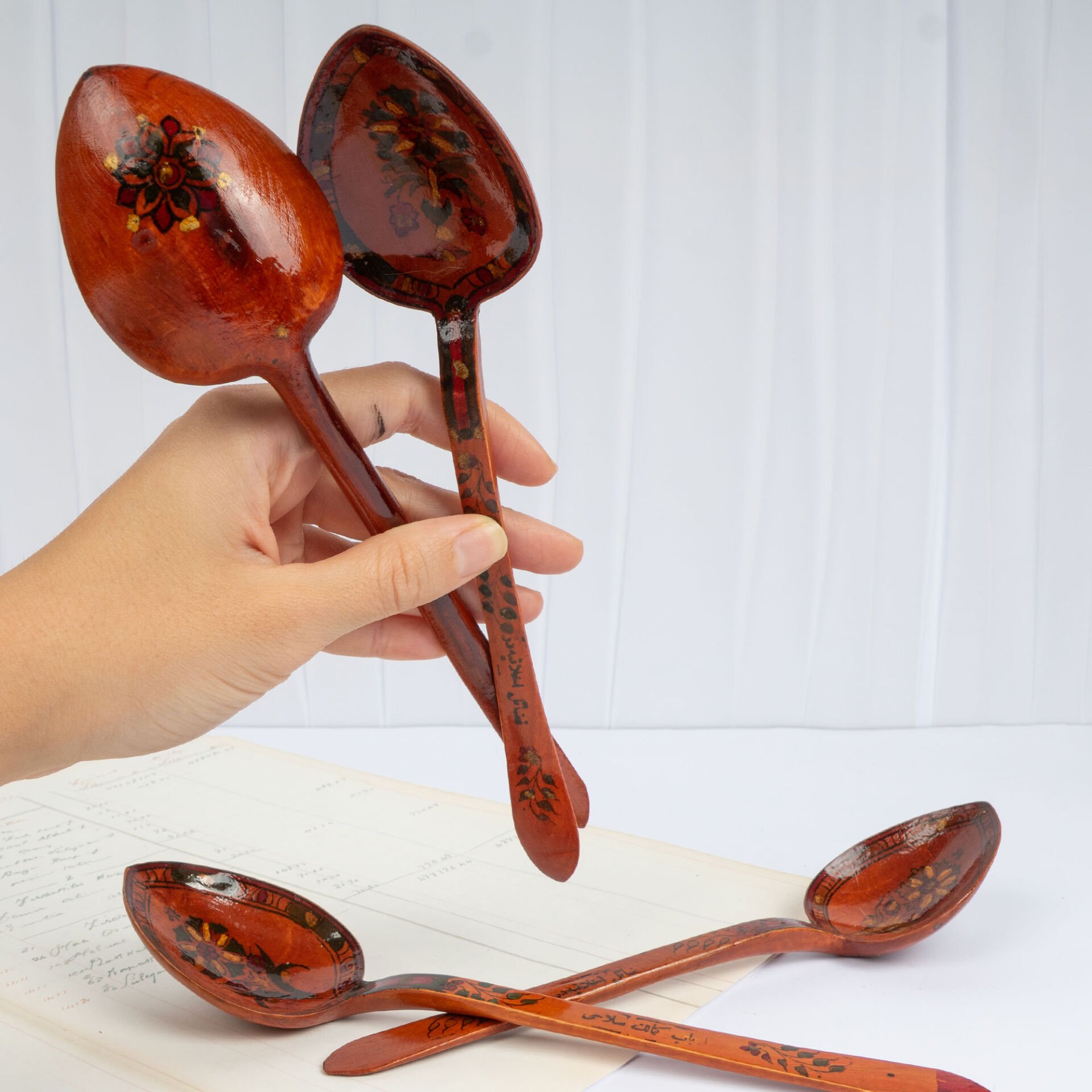 4 Adet Yazılı Kaşık