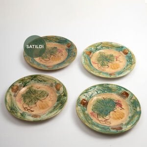 Balkabaklı Majolica Tabak