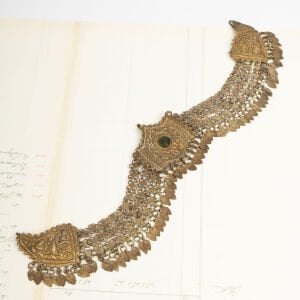 Yeşil Boncuklu Gelin Alınlığı