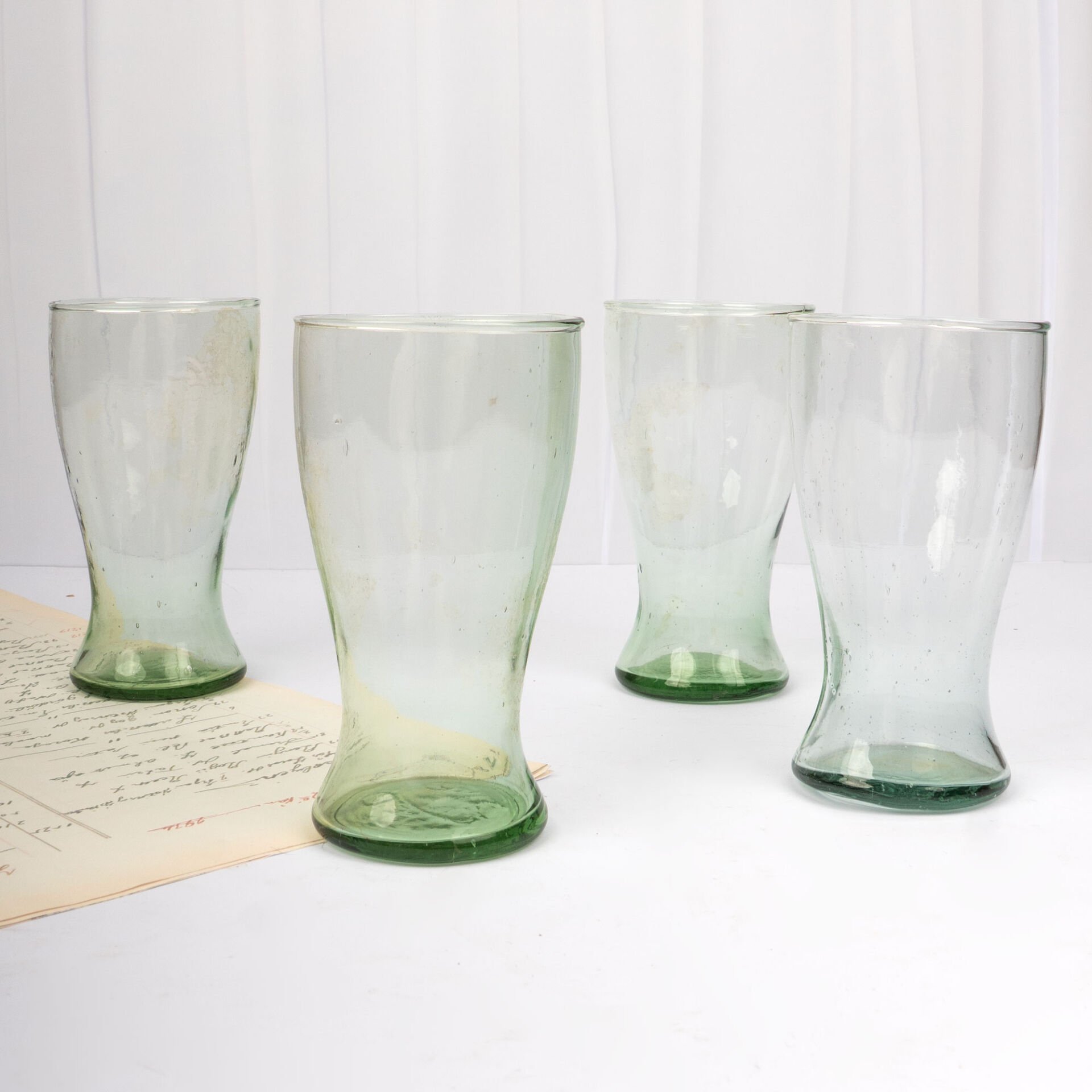 4 Yeşil Meşrubat Bardağı