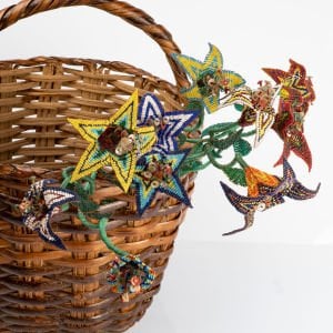 Boncuk İşleme Çiçek Demeti