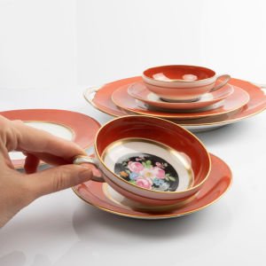 Bernardaud & Co. Limoges France Çay Seti