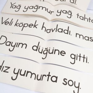 Sınıf Tahtası Okuma Fişleri