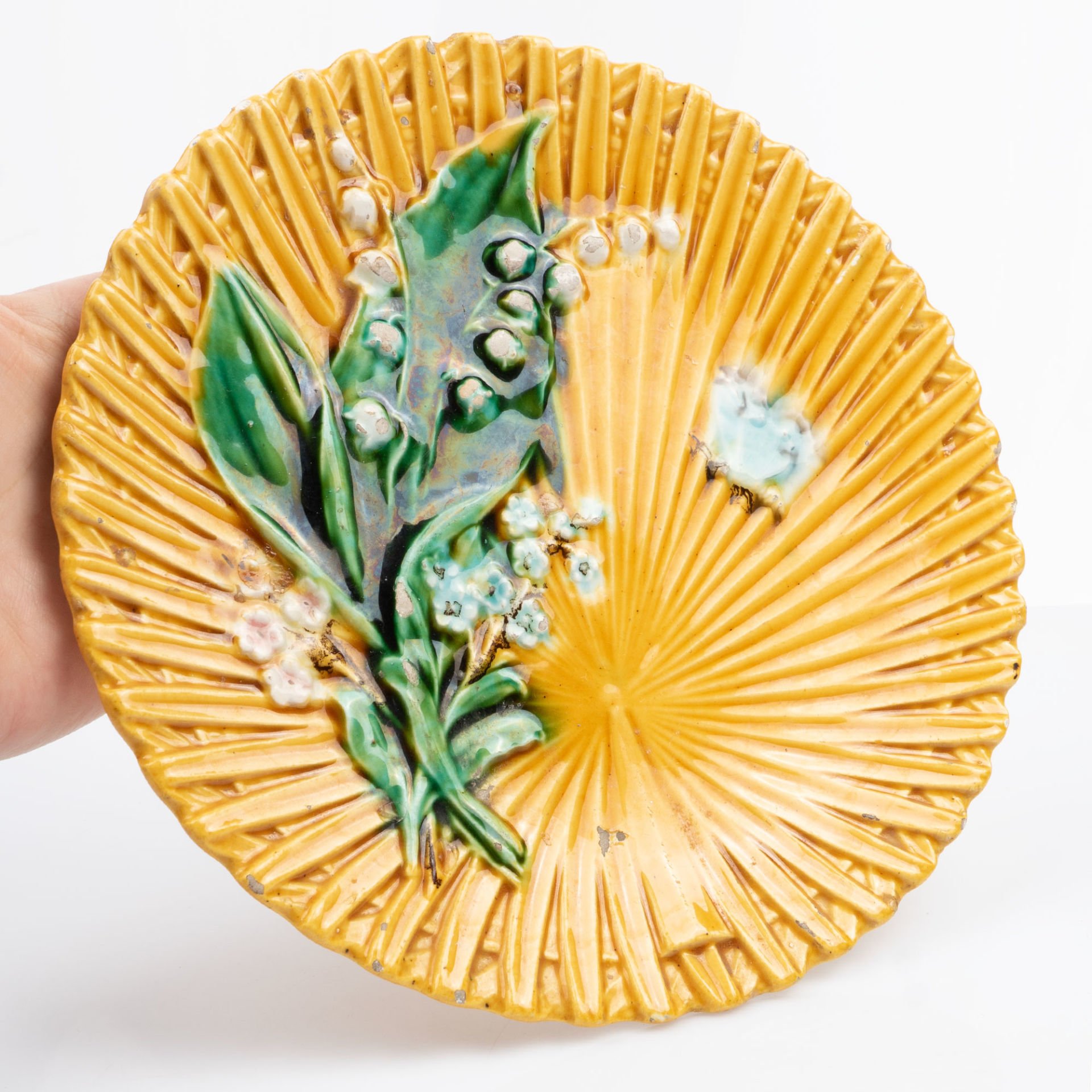 Bambu Desenli Majolica Tabak