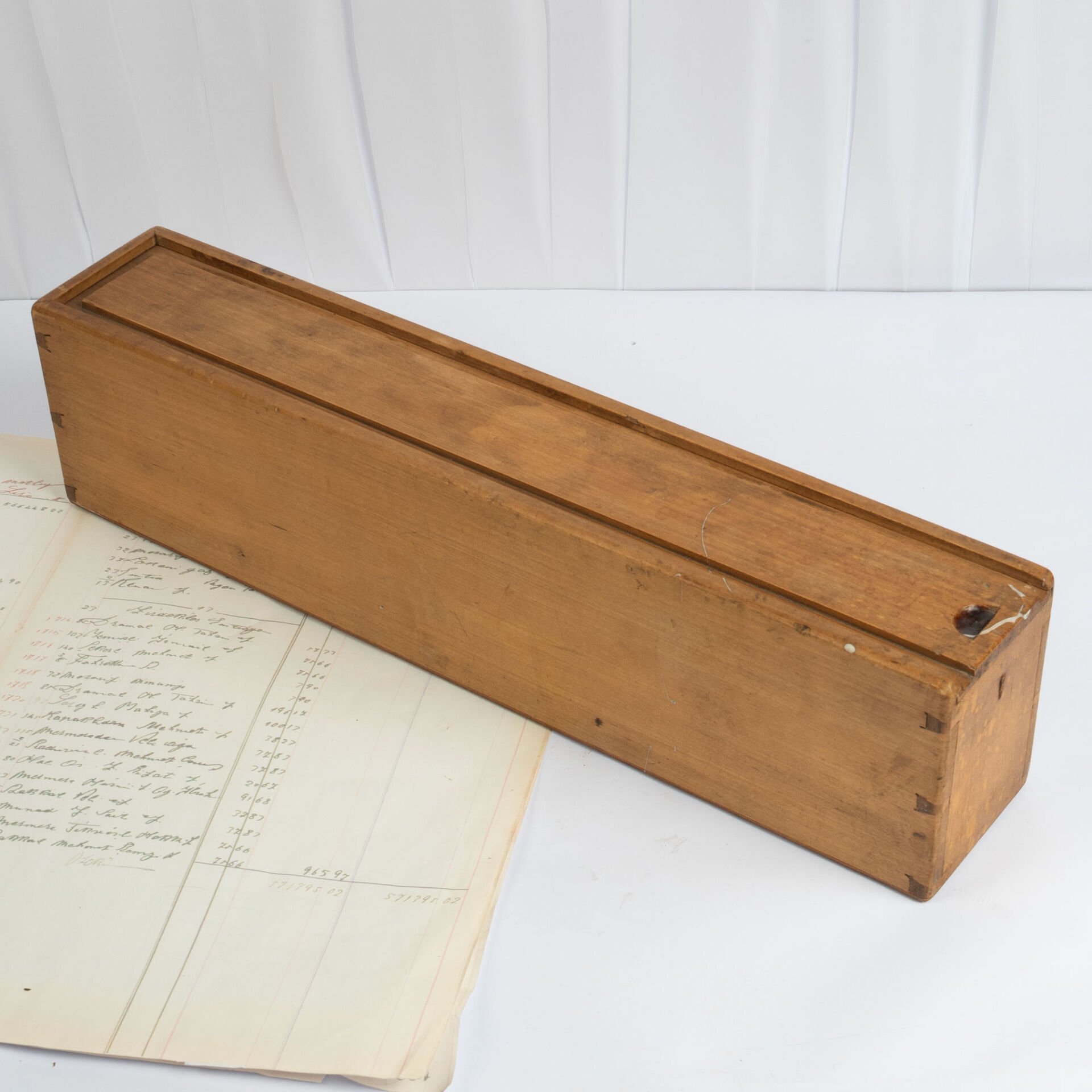 Sürgü Kapaklı Ahşap Kutu