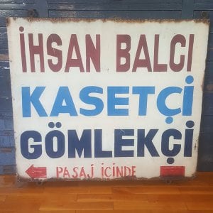 Kasetçi Gömlekçi Çift Taraflı Tabela