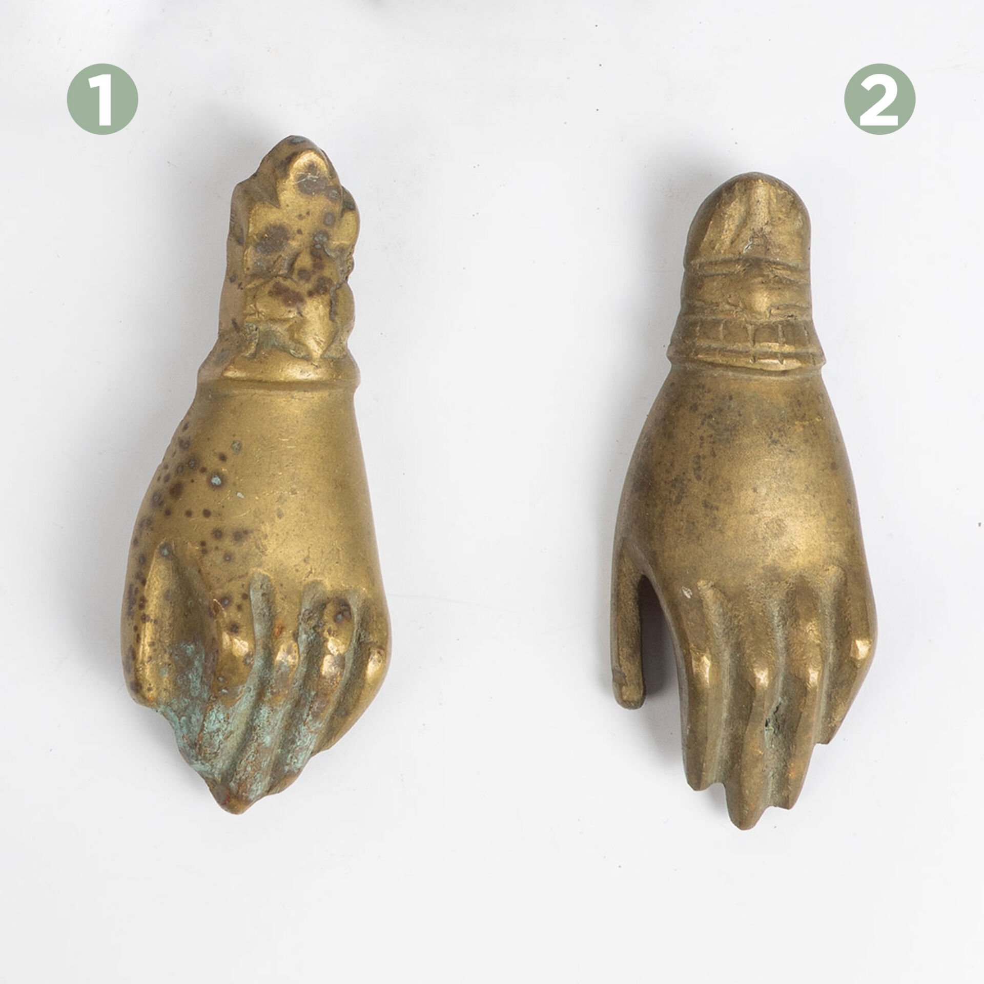 Bronz 'Hanım Eli' Kapı Kulpları