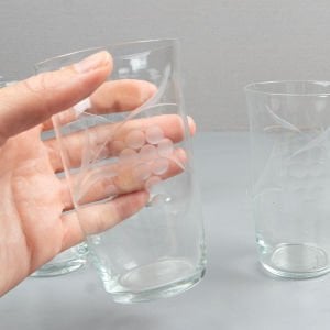 Üzüm Desenli Bardak Seti