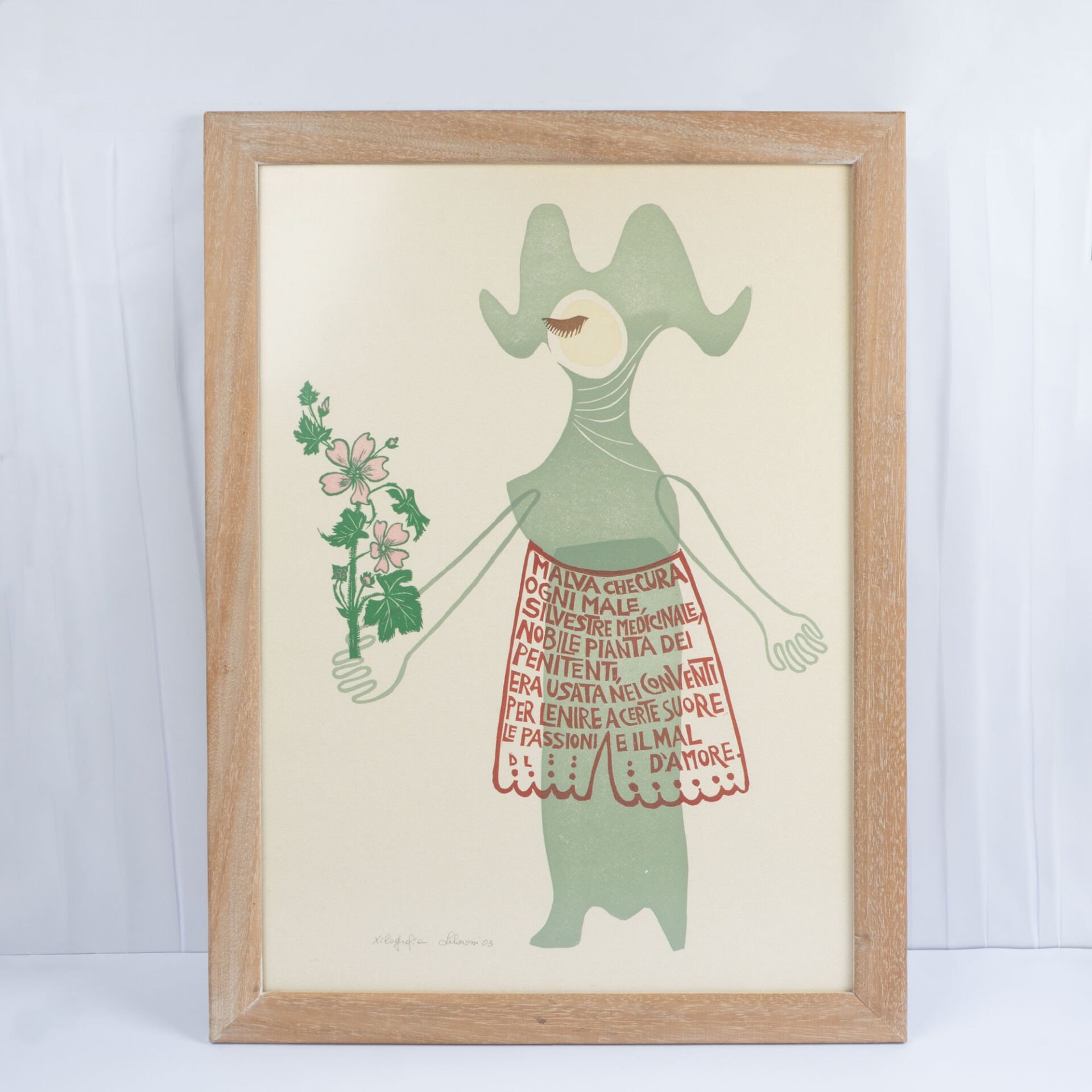 Maria Leboroni Ebe Gümeci Xilografi Baskı