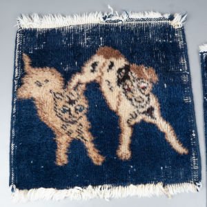 Kedi Köpekli Çift Halı