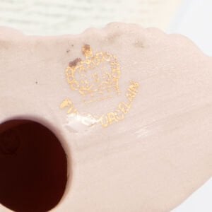 Pembe Porselen Kuş Ailesi Biblo