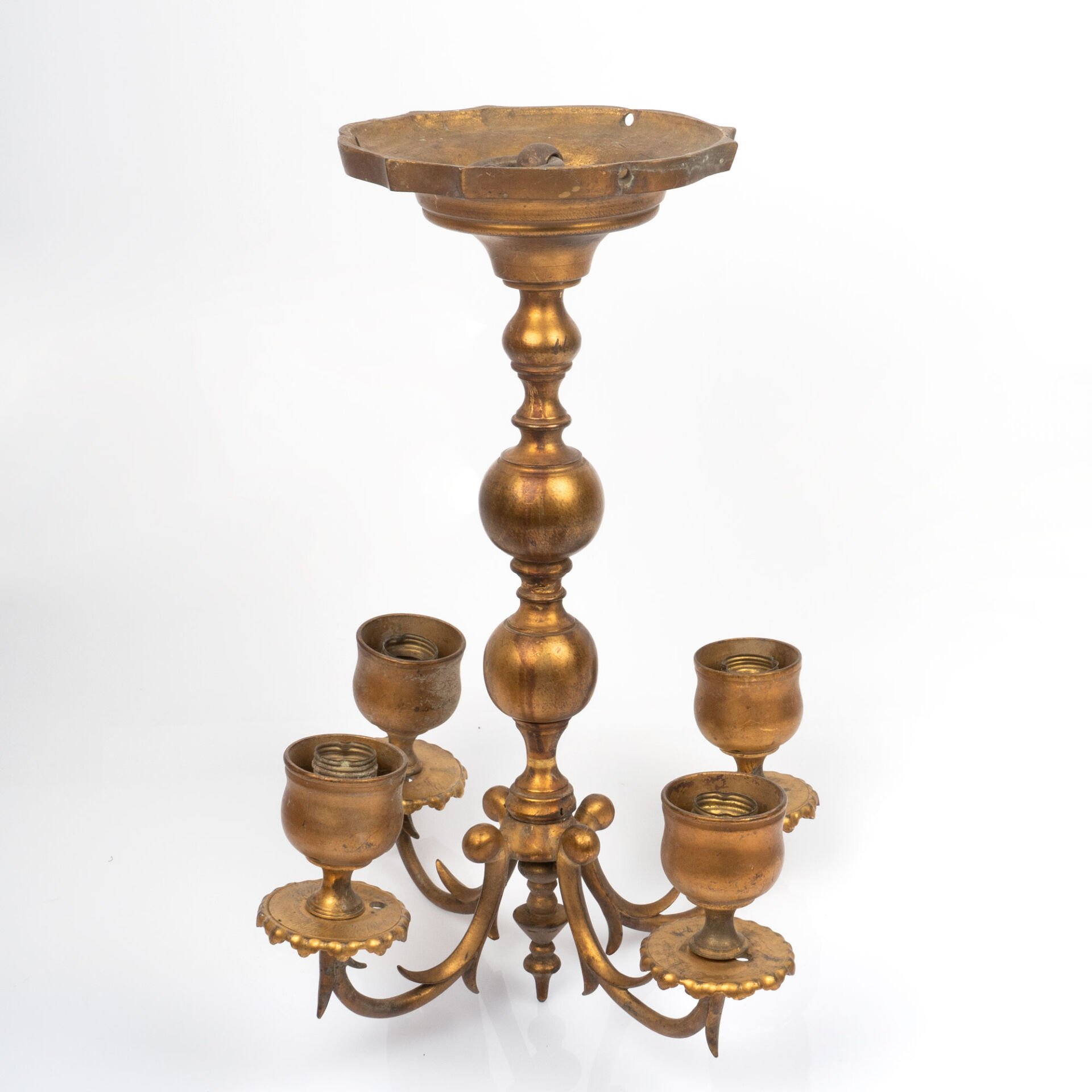 Bronz 4 Kollu Şamdan