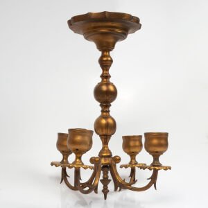 Bronz 4 Kollu Şamdan