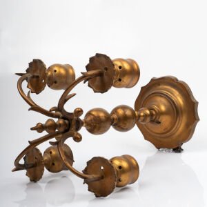 Bronz 4 Kollu Şamdan