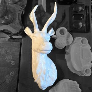 Porselen Geyik Kafası