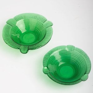 Çift Yeşil Yivli Küllük