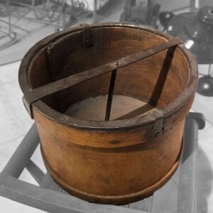 Metal Çemberli Ahşap Külek