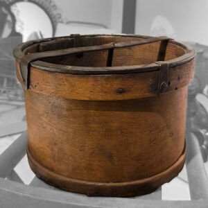 Metal Çemberli Ahşap Külek