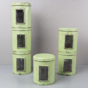 Pencereli 6 Saklama Tenekesi