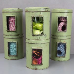 Pencereli 6 Saklama Tenekesi