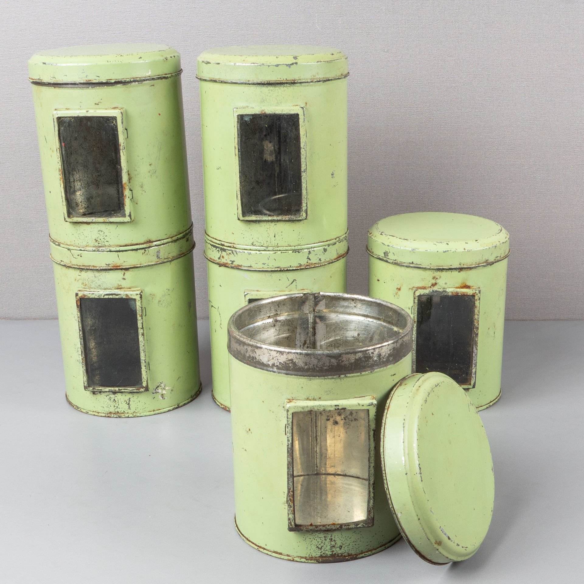 Pencereli 6 Saklama Tenekesi