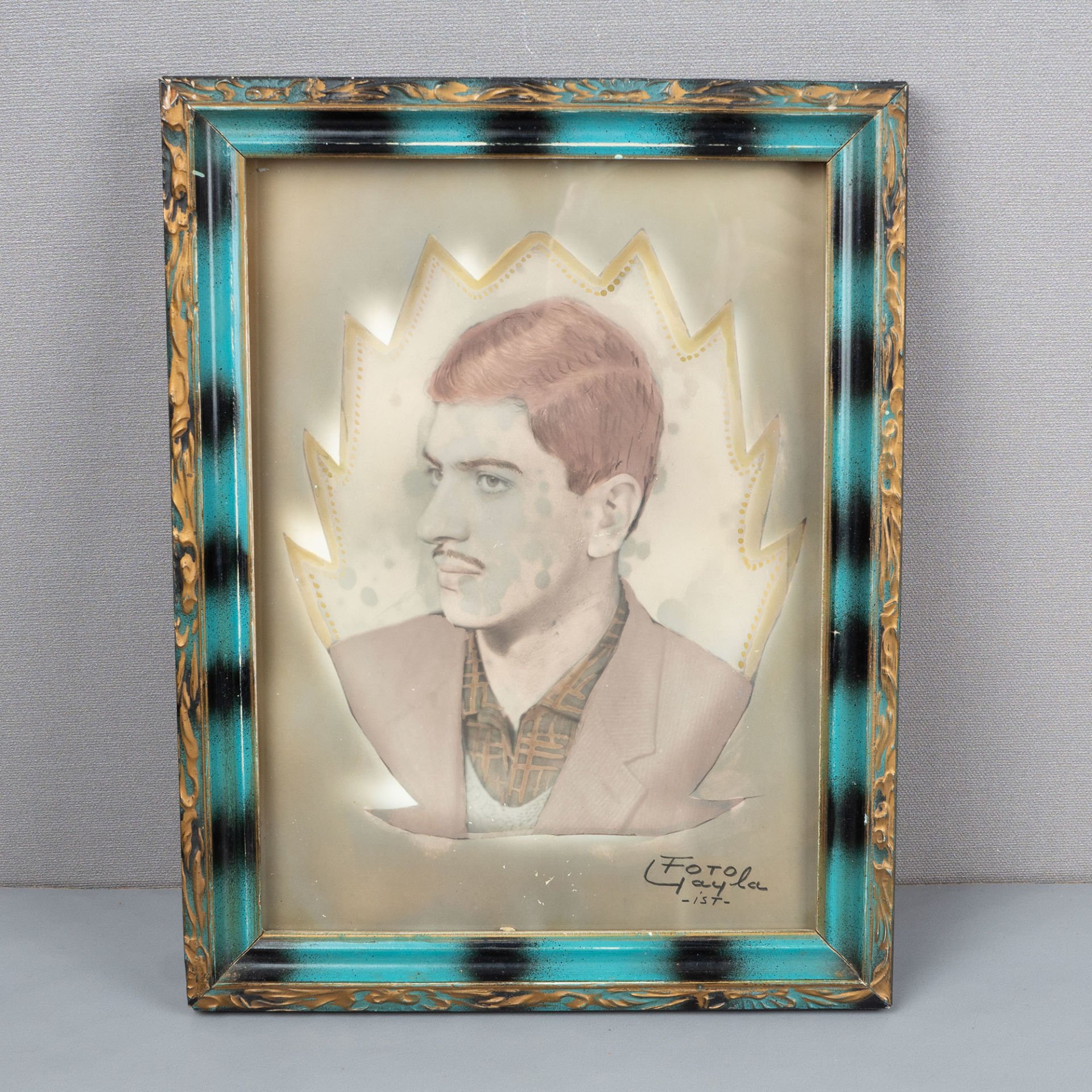 Turkuaz Degrade Çerçeveli Fotoğraf