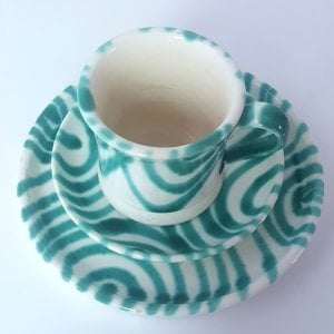 Avusturya Gmundner Keramik Vertigo Fincan Trio