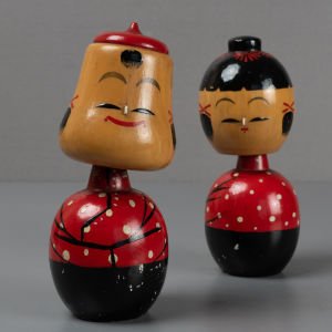 Japon Kokeshi Ahşap Bebekler