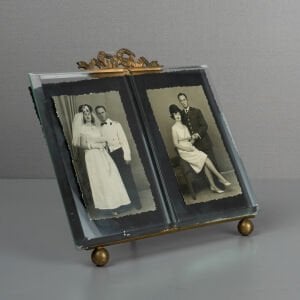 Kristal Kesme Pirinç Ayaklı Çerçeve