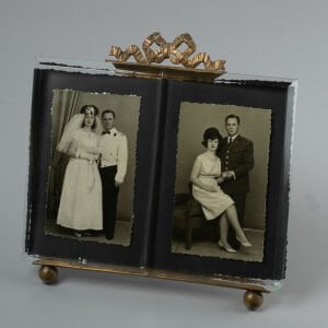 Kristal Kesme Pirinç Ayaklı Çerçeve