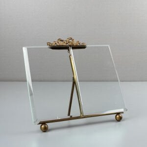 Kristal Kesme Pirinç Ayaklı Çerçeve