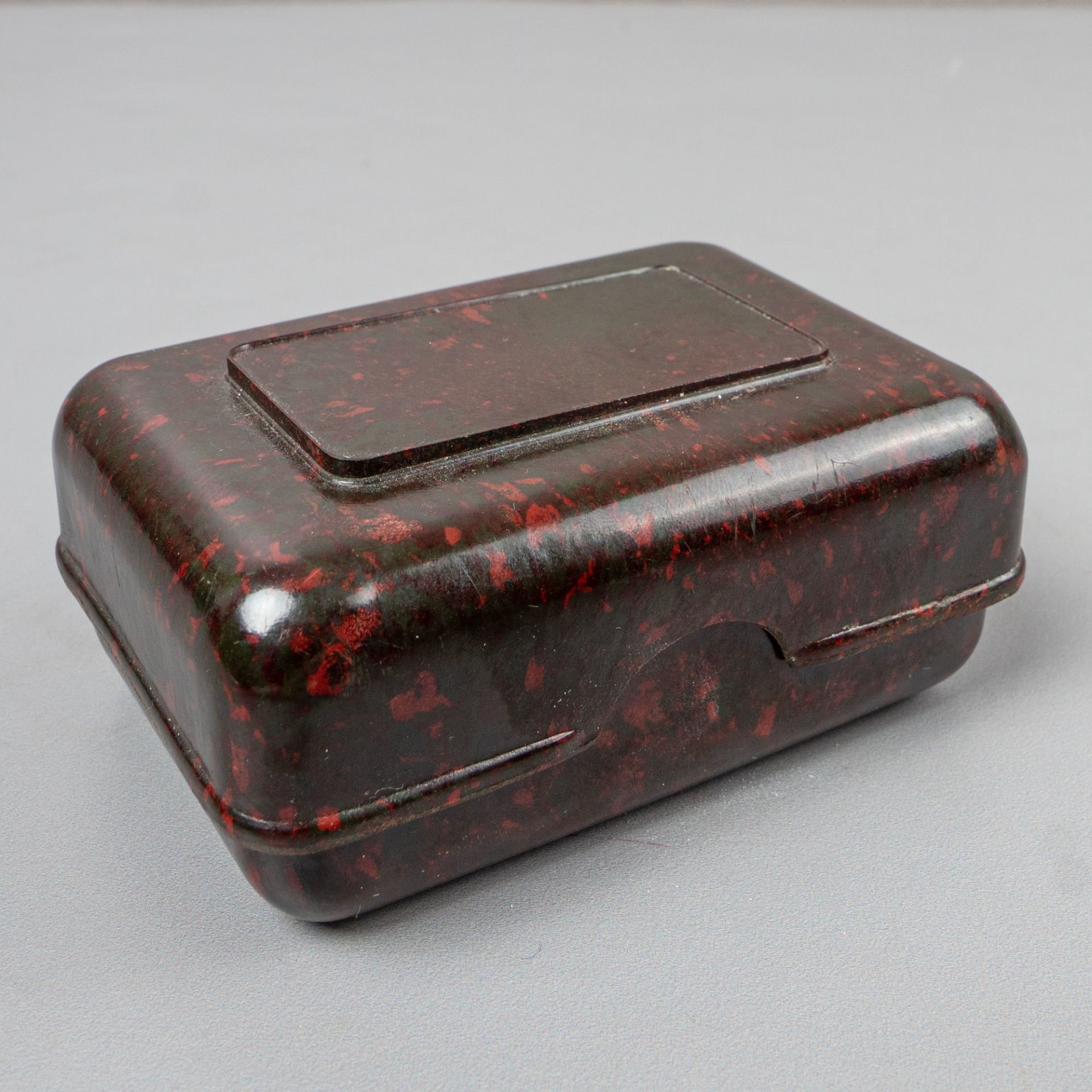 Bordo Siyah Art Deco Bakalit Kutu