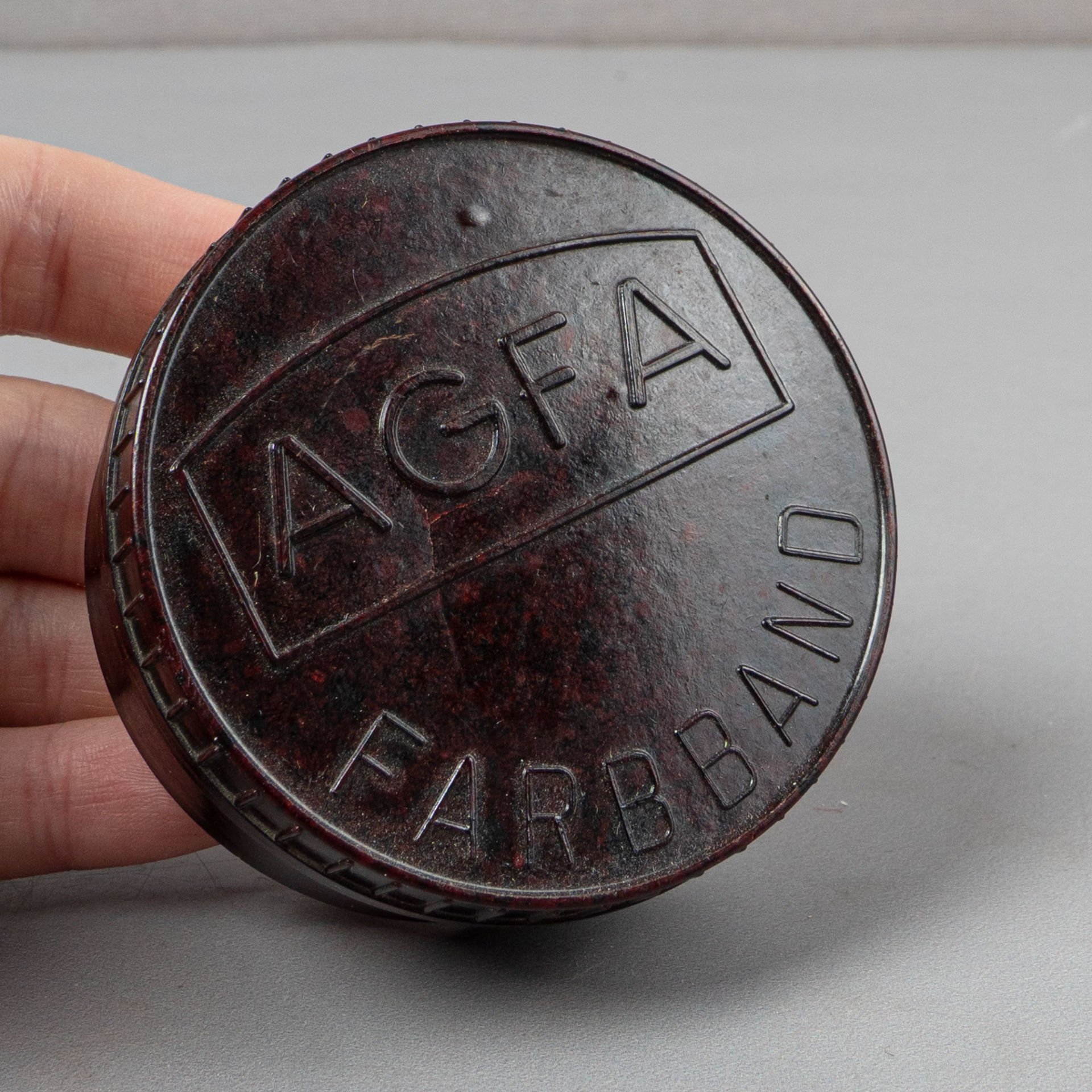 Agfa Bakalit Daktilo Bandı Kutusu