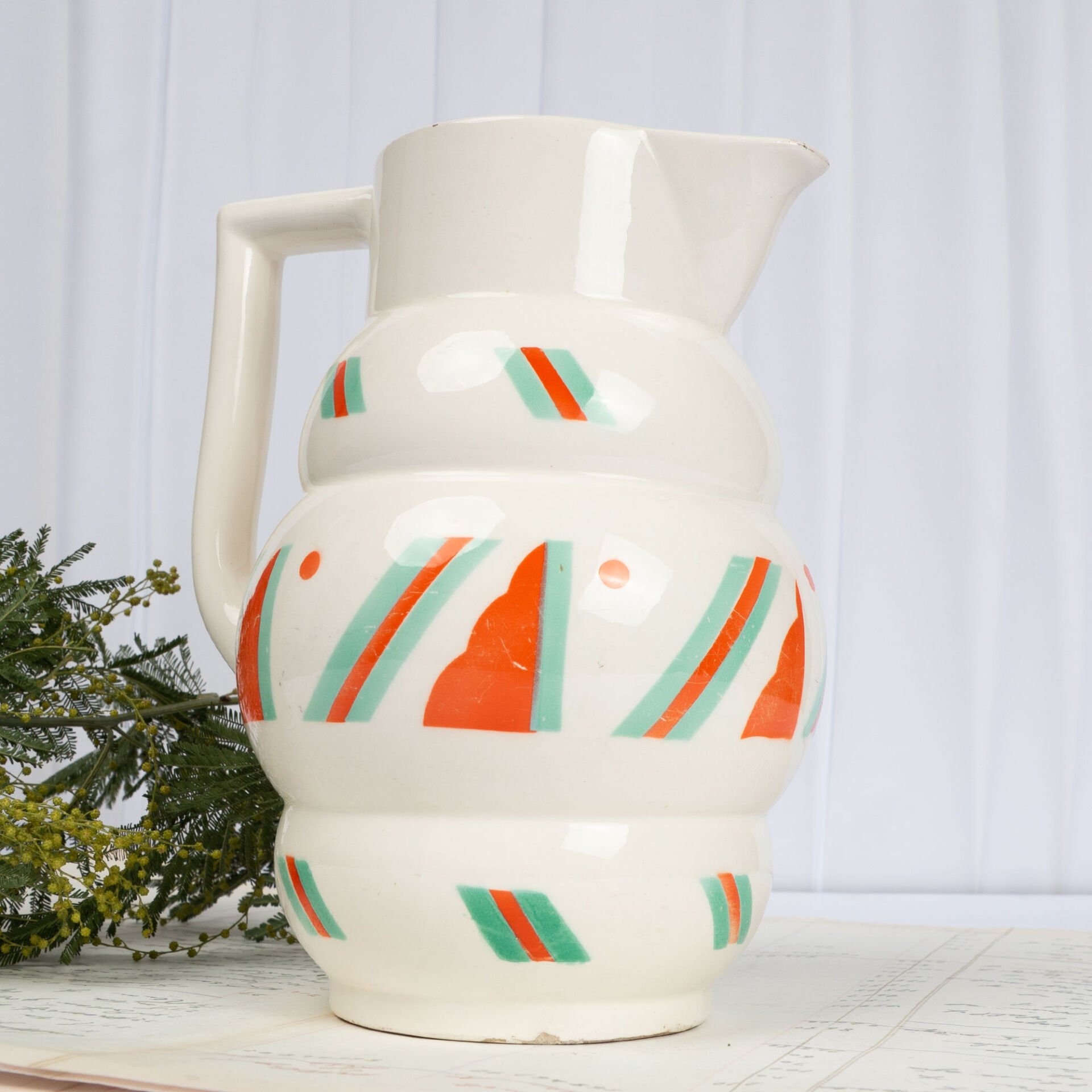 Art Deco Seramik Sürahi