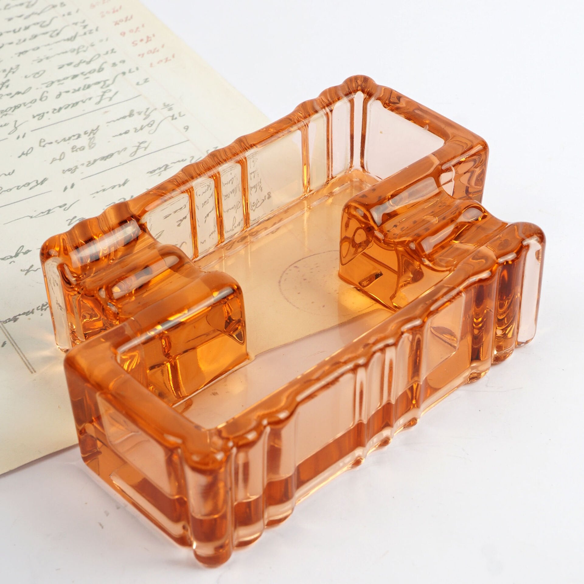 Somon Renkli Art Deco Küllük