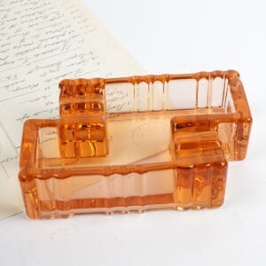 Somon Renkli Art Deco Küllük