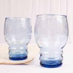 Çift Mavi Bardak