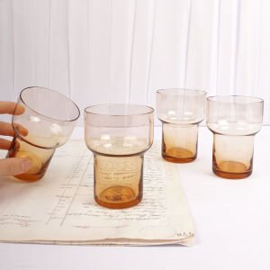 Somon Renkli 4 Pop Bardak