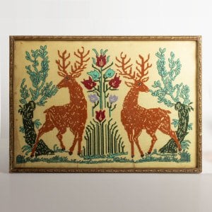 Geyikli Kanaviçe Pano