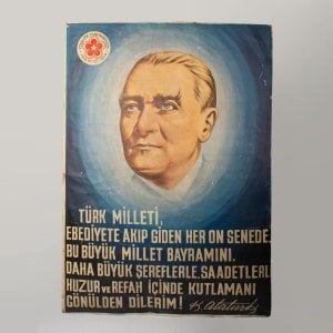 Cumhuriyet 50. Yıl Atatürk Afişi