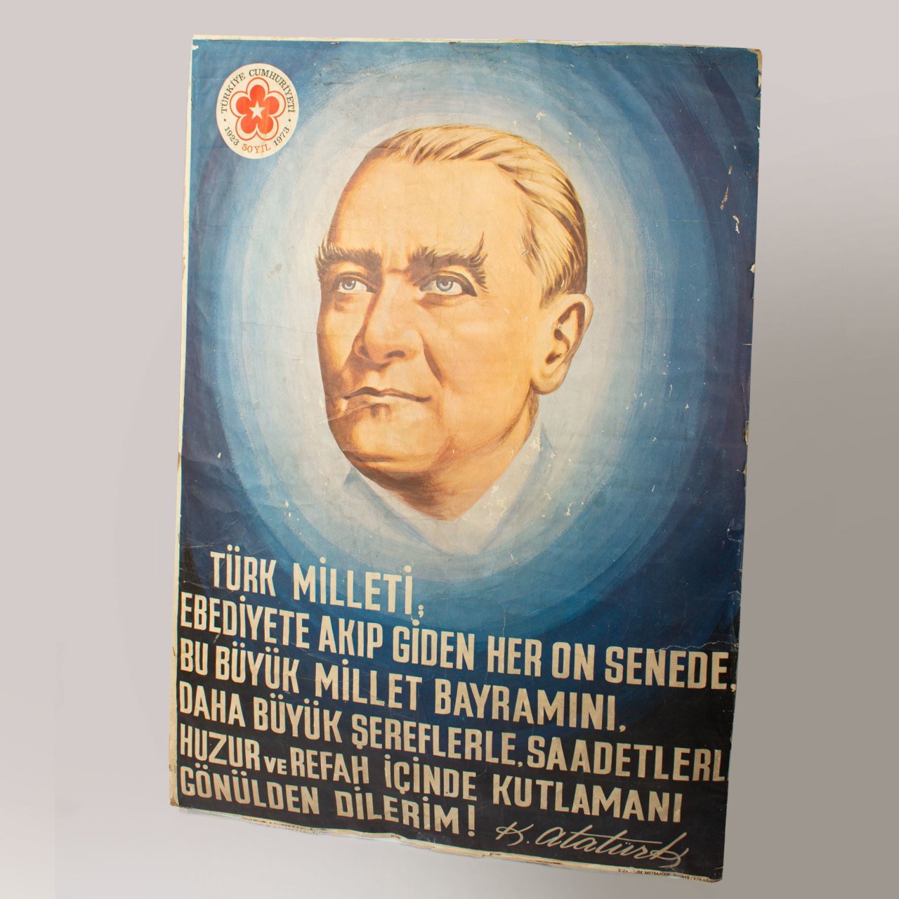Cumhuriyet 50. Yıl Atatürk Afişi