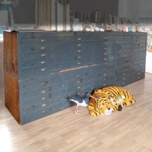 İtalyan Matbaa Hurufat Dolabı