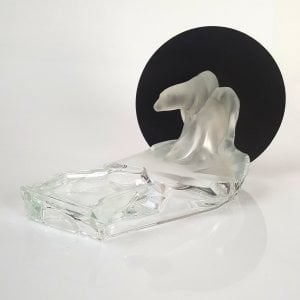 Karel Zentner Kutup Ayılı Cam Kase