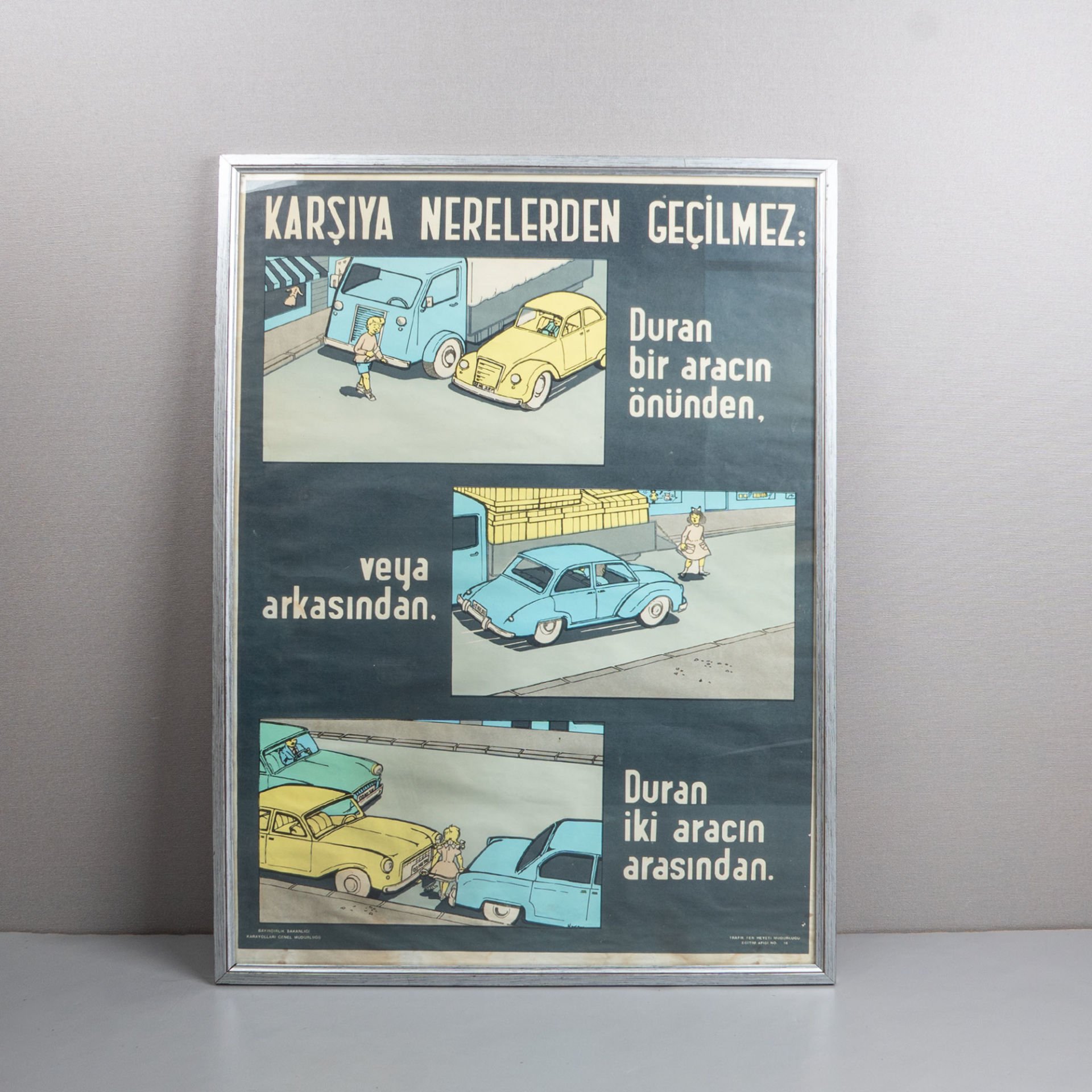 Trafik Kuralı Afiş Çerçeveli